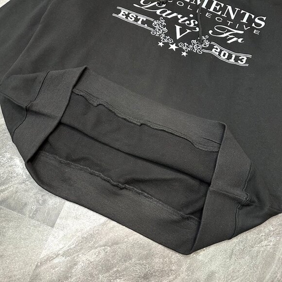 Black Hooded Sweatshirt By Vetements - Picture 7 of 10